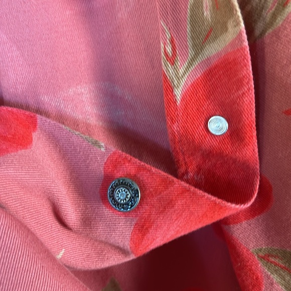 Tantrums Vintage ‘90’s Hibiscus Floral Jean Jacket Size M - Picture 10 of 12